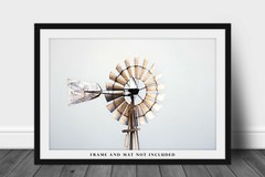 Country Photography Print – Picture of Aermotor Windmill Head in Oklahoma