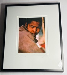 Color Photograph «Girl and Shawl» by Lisa Kristine Framed Signed 1998