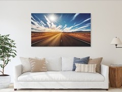 Special Price!!Photograph California Highway Route 47 USA Acrylic Glass 180×100 cm