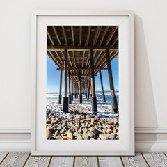 Ventura Pier California Coast Wall Art Photo Print, Coastal Pier Photography