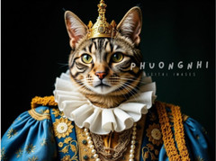 Digital Image Picture Photo Wallpaper Background Desktop Art Royal Cat Image