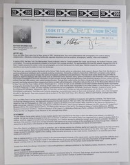 Doug Starn / SNOWFLAKE PRINT SIGNED ALLEVERYTHINGTHATISYOU SNO7_057 8 x 8 1st ed