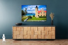 Mackinac Point Lighthouse and Mackinac Bridge Photo Prints, Mackinaw City, MI