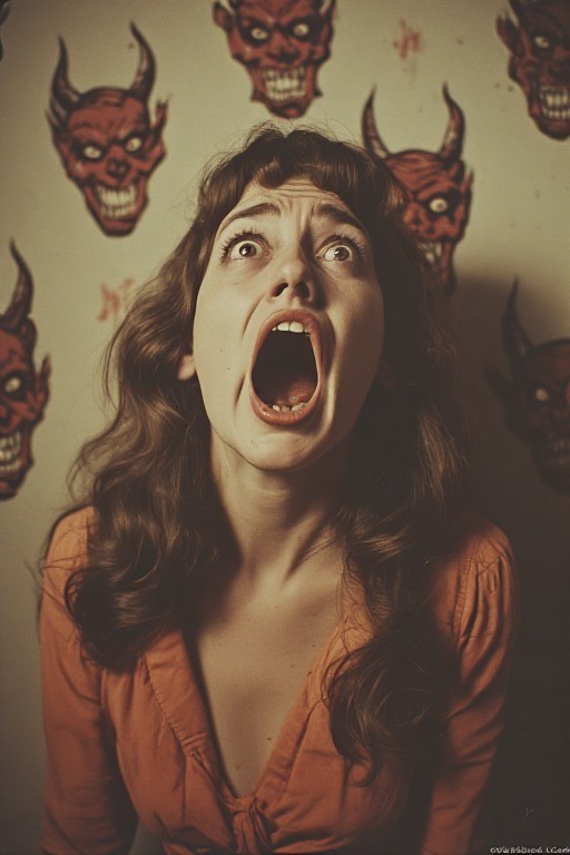 5 ~ 4X6 Glossy HORROR Fine Art ‘ SCREAM QUEEN ‘ Photo FANTASY Set ! 211359089
