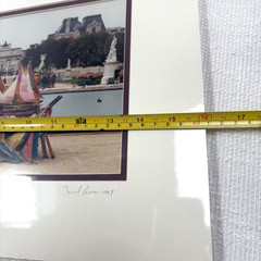 Paris Boats Signed Sailboats Photo Daniel Powers 97 Limited numbered Matted NEW