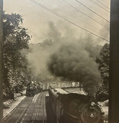 Original JAMES P GALLAGHER ‘The Parting’ TRAINS B&O Railroad Gelatin PHOTOGRAPH