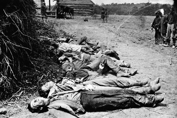 New Civil War Photo: Soldiers Collected for Burial after Spotsylvania – 6 Sizes!