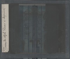 Helbling House, Innsbruck, Photo Glass Plaque, Black & White, Positive 8.5×10 Cm