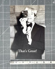 Ron Galella Photography Show Announcement – 2008 NYC – Andy Warhol Portrait