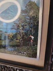 Vintage Pair Dufex Prints FJ Warren LTD Foil Landscape Matted In Plastic Frames