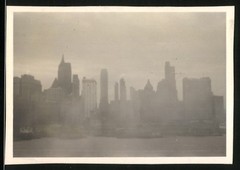 5 Photographs View of New York, Morning Fog Shrouded the City, Freedom