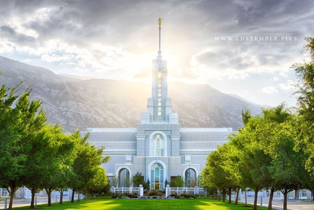 Mount Timpanogos Temple Metal Print – 36″ x 24″ – Ready To Hang or Frame – NEW