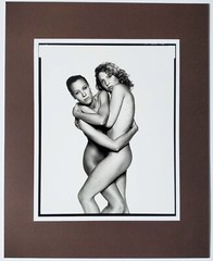David Bailey (b. 1938) Two Female Models Art Print Photograph Matted