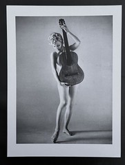 Nude with Guitar – 1950s Vintage Photography by Korda (16×12″)