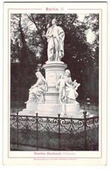 Photography / Light Print Edm. Gaillard, Berlin, view of Berlin, the Goethe monument