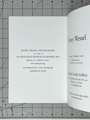 Henry Wessel (1942-2018) Art Show Announcement Card 2007 Photography