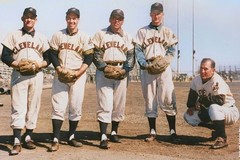 1954 Cleveland Indians pitching-staff 8×10 Colorized Print-FREE SHIPPING