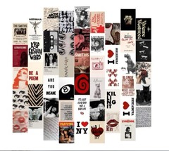 50Pcs Downtown Girl Decor, Wall Collage Kit, Room Aesthetic, 4″x6″ Vintage Photo