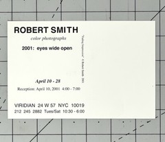 Robert Smith (Photographer) 2001 Art Announcement Card – Eyes Wide Open