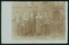 12x Real Photo Postcard Portrait People Groups in Forest and Nature 1910-1920s