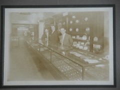 Vtg c. 1930s 40s Jeweler Watch Jewelry Store Photograph Inside Shop