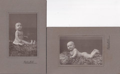 2 x Gustav Mech KAB – Child Portrait – Heidelberg around 1910