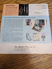 SHERWIN-WILLIAMS MID CENTURY MODERN RARE SAMPLE CATALOG PHOTOS ADS RARE VTG