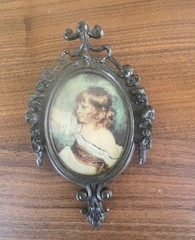 Vintage Italian Small Frame With Portrait