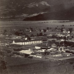 Larger size C. B. WAITE photo, MEXICO, Amecameca and Iztaccihuatl, Vintage fine