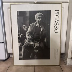 Sanford Roth Photograph Pablo Picasso Paris, 1954 Glass Framed Print Rare Artist