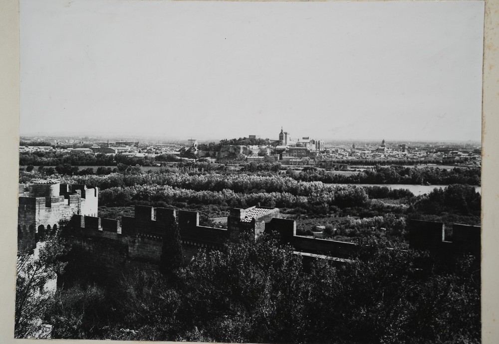 Analog Photo Print France Panorama Of Avignon 19X26Cm 1960