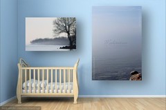 Evening Mist ~ 30×20 Ready to Hang CANVAS WRAP ~ Seascape ~ LARGE WALL ART