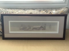 «Sundays Snow» Amish No. 471 195/400 Bill Coleman – signed, matted, framed