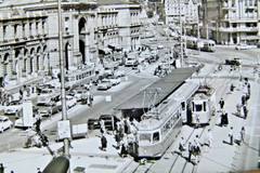 Old Photo Album 1964/65 Switzerland, Technology, Cars Road Traffic, Train, Tram