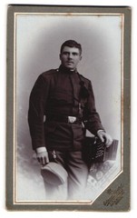 Photography Eduard Bertel, Salzburg, Bad Reichenhall, portrait of a K.u.K. Solda