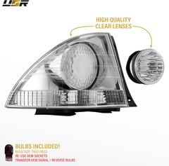 USR 01-05 JCE10 Tail Light – Rear Tail Lamps 4Pc Set (Left + Right) Compatible w