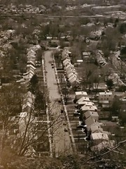 NEIGHBORHOOD STREET ORIGINAL SIGNED ART PHOTO B&W STETTNER VTG MATTE NJ CAMERA