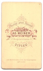 Photograph Ad. Meiner, Zittau, Hospitalstrasse 2, portrait little boy in mod