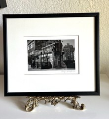 Signed Carolyn Schaefer NYC Photo 2001 Greenwich Village Framed 13×12