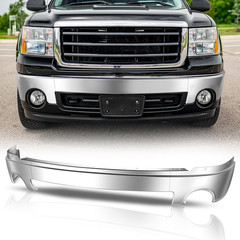 Front Bumper Compatible with 2007-2013 GMC Sierra 1500, Bumper Impact Face Bar w
