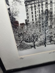 Vintage «Plaza» Hotel New York City Winter Photograph. Signed