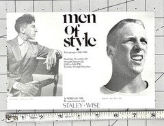 Bruce Weber Art Announcement Card 1983 – Men Of Style – Stayley Wise Photography