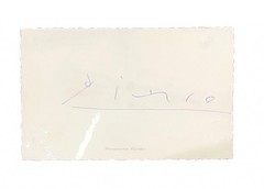 Pablo Picasso – Photo Sculpture De Pablo Picasso – Dedication – 1961