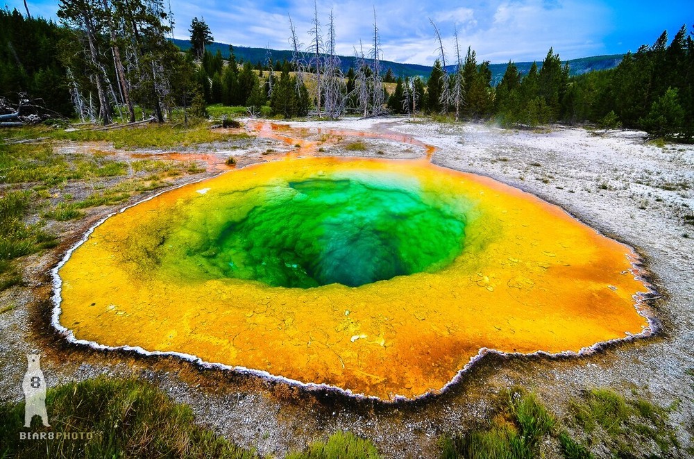 Morning Glory Pool in Yellowstone National Park, Wyoming, Photography Prints