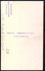 Photograph London Greenwich, Royal Observatory, Shepherd Gate Clock