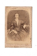 CDV Photo Fine Lady – Unknown Location 1860s