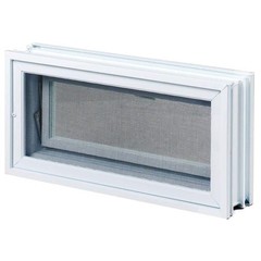 Screen Windows Ventilation Hopper Vent Glass Block Windows Removable Screen NEW