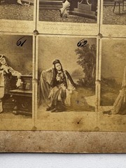 Rare Unusual Photo Cabinet Card Catalog Clara Ziegler 1880s Raschkow Germany