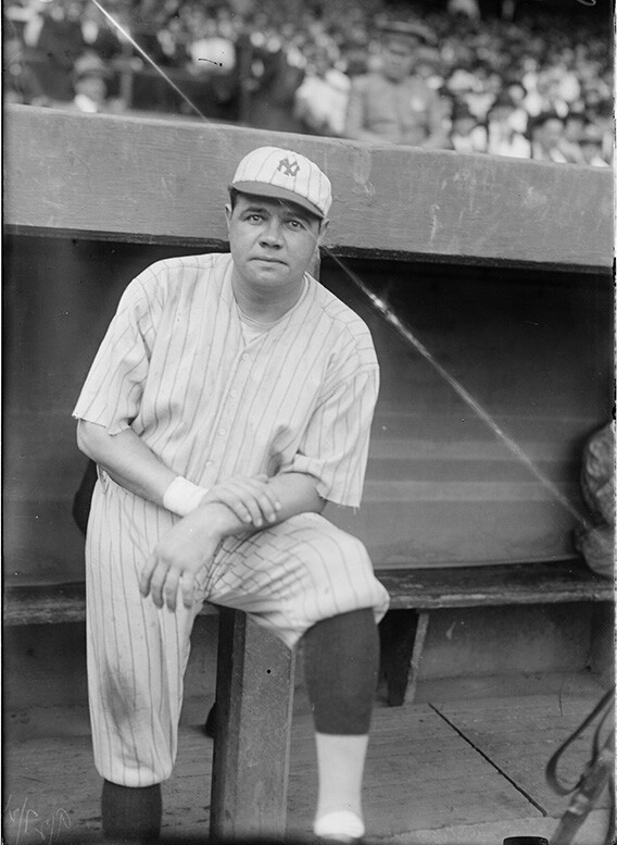 Babe Ruth Photograph – Vintage Photo from 1921