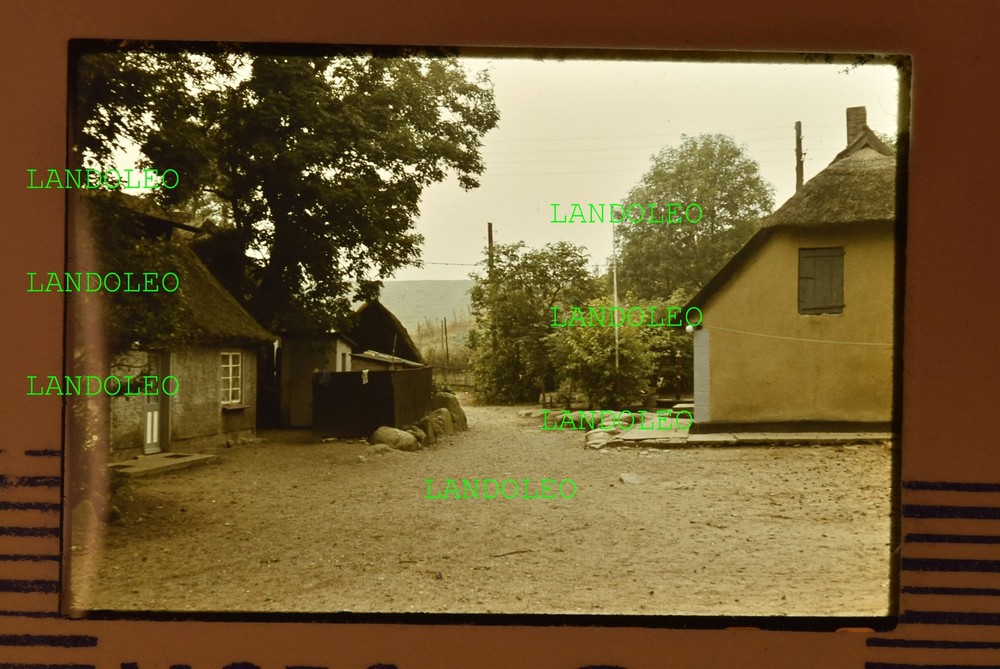 Slide 1971 Juliusruh Rügen village center village square houses street